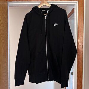 Nike black zip-up Hoodie L- great condition